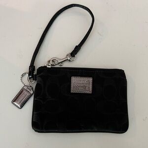 Black Coach Wristlet - VGUC